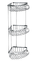 Угловая полка тройная Boheme BRILLANTE 10454, хром