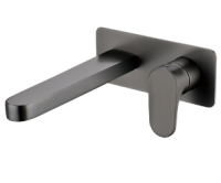 Смеситель для раковины встраиваемый в стену Boheme SPECTRE 455-GM, графит