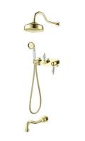 Душевая система с изливом Boheme IMPERIALE Ripresa 328, золото
