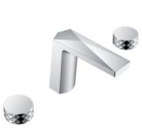 Смеситель для раковины на 3 отверстия Boheme Venturo 150-CR-DIAMOND хром, ручка DIAMOND