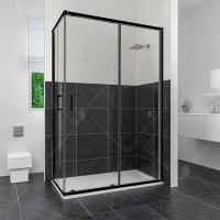 Душевой уголок RGW Classic CL-44B (80х120) 80х120 стекло прозрачное/черный