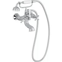 Смеситель Jacob Delafon Cleo E24313-CP Для ванны с душем  хром/белый Смеситель Jacob Delafon Cleo E24313-CP Для ванны с душем  хром/белый