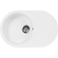 Гранитная мойка AquaGranitEx M-18 белый