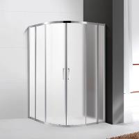 Душевой уголок Cezares Molveno R-22-80+30-P-Cr Хром \ Рифлёное стекло 110х195