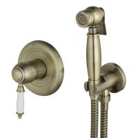 Смеситель Lemark Villa LM4819B с гигиеническим душем, встраиваемый, бронза