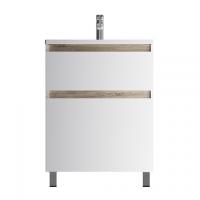 Тумба напольная Am.Pm X-Joy 65 см M85AFSX0652WG, белая/светлое дерево