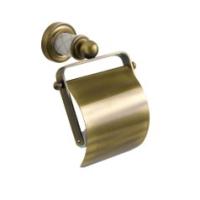 Держатель для туалетной бумаги с крышкой Boheme MURANO CRYSTAL 10901-W-BR, бронза