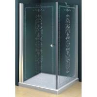 Душевой уголок Cezares Royal Palace ROYAL PALACE-AH-1-80/100-CP-G 80x100 прозрачное с матовым узором/золото