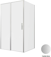 Душевой угол Allen Brau Priority 3.31008.BA + 3.31020.BA 120*100*200 см, профиль серебро браш