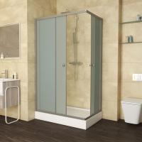 Душевой уголок Niagara Eco NG- 012-14Q Матовое стекло / Хром 120х80