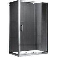 Душевой уголок Gemy Sunny Bay S28131D-A100 (S28191D + A100) 130x100 стекло прозрачное/хром