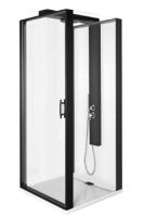 Душевая кабина Vitra Zest 56930023000 правая 90*90*220 см, стекло прозрачное/профиль черный матовый Душевая кабина Vitra Zest 56930023000 правая 90*90*220 см, стекло прозрачное/профиль черный матовый