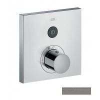 Смеситель с термостатом Hansgrohe ShowerSelect 36714340 Для душа (внешняя часть) Чёрный матовый Смеситель с термостатом Hansgrohe ShowerSelect 36714340 Для душа (внешняя часть) Чёрный матовый