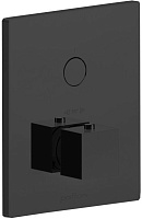 Встраиваемый смеситель для душа Paffoni Compact Box CPT513NO термостат, черный матовый