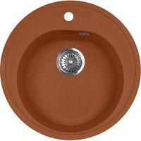 Гранитная мойка AquaGranitEx M-08 терракот