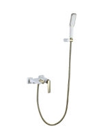 Смеситель для ванны Boheme VENTURO 383-W, белый глянец/золото Смеситель для ванны Boheme VENTURO 383-W, белый глянец/золото