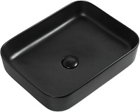 Раковина накладная Aquanet Soul-1-MB 50*40 см, черная Раковина накладная Aquanet Soul-1-MB 50*40 см, черная