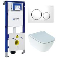Система инсталляции (комплект) Geberit Smyle Square 111.300.00.5/500.683.00.2 сиденье микролифт клавиша белая Система инсталляции (комплект) Geberit Smyle Square 111.300.00.5/500.683.00.2 сиденье микролифт клавиша белая