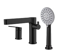 Смеситель на борт ванны BelBagno DELTA DEL-BVD3-NERO, черный матовый Смеситель на борт ванны BelBagno DELTA DEL-BVD3-NERO, черный матовый