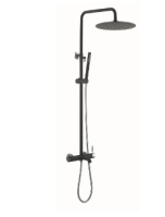 Душевая колонна Boheme UNO 468-BCR, черная матовая/хром