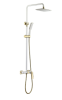 Душевая колонна Boheme VENTURO 388-W, белый/золото