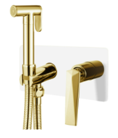 Гигиенический душ Boheme VENTURO 387-W, белый глянец/золото Гигиенический душ Boheme VENTURO 387-W, белый глянец/золото