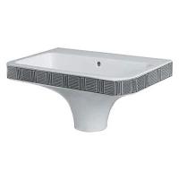 Раковина Azzurra Tulip TUVI200B1/70M 70x48 см с декором Vienna