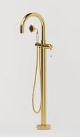 Смеситель напольный Boneme IMPERIALE с кристаллом Swarovski 289-SW, золото