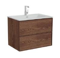 Тумба подвесная с раковиной Vitra Edge 67155 80 см, ореховое дерево Тумба подвесная с раковиной Vitra Edge 67155 80 см, ореховое дерево
