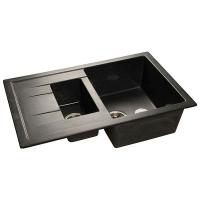 Мойка кухонная GranFest Quadro GF-Q775KL черный 771x497