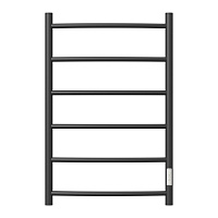 Полотенцесушитель электрический Point Афина PN04858B П6 500x800 диммер справа, черный Полотенцесушитель электрический Point Афина PN04858B П6 500x800 диммер справа, черный