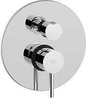 Встраиваемый смеситель для ванны и душа Paffoni Light LIG018CR, хром