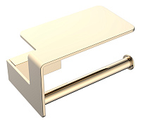 Бумагодержатель с полкой Boheme Q 10941-G, золото 