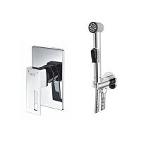 Смеситель с гигиеническим душем WasserKraft A01557 встраиваемый, для биде