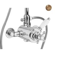 Смеситель с термостатом Cezares Venezia VENEZIA-D-T-02-Bi для душа брoнза