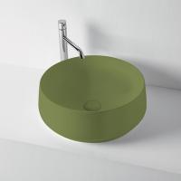 Раковина Kerasan F10 460411 Накладная Зелёный матовый Ø 43 Раковина Kerasan F10 460411 Накладная Зелёный матовый Ø 43