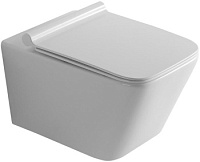 Унитаз подвесной безободковый Aquanet Rimless Tavr-W BL-103N-WHT белый, сиденье микролифт