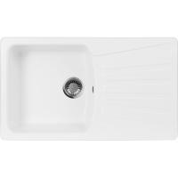 Гранитная мойка AquaGranitEx M-12 белый