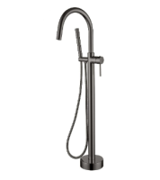 Смеситель для ванны напольный Boheme Uno 469-GM, графит