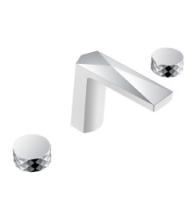 Смеситель для раковины на 3 отверстия Boheme Venturo 150-WCR-DIAMOND белый/хром, ручка DIAMOND