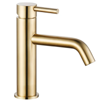 Смеситель для раковины, глянцевое золото AQUAme Siena AQM6210GG