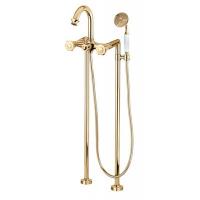 Смеситель Cezares Aphrodite VDP-03/24-S1 Напольный для ванны Золото(ручки золото) Смеситель Cezares Aphrodite VDP-03/24-S1 Напольный для ванны Золото(ручки золото)