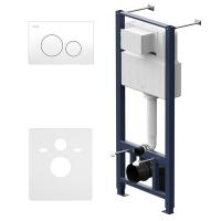 Инсталляция для унитаза Am.Pm Pro I012704.9001, клавиша белая матовая Инсталляция для унитаза Am.Pm Pro I012704.9001, клавиша белая матовая