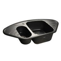 Мойка кухонная GranFest Corner GF-C960E черный 950x505