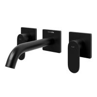 Смеситель WasserKraft Elbe 7445 Для раковины Матовый Черный