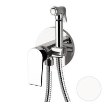 Гигиенический душ со смесителем Mariani Artic В37185AT, белый матовый