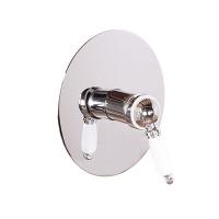 Смеситель Gattoni Orta 2730/27C0.CH OLD Для душа Хром с  (белой ручкой)