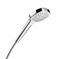 Душевая лейка Hansgrohe Croma Select E Multi 26810400 Диаметр 110 мм, 3 режима, хром\белый