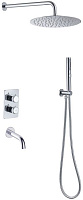 Встраиваемый комплект для ванны и душа Allen Brau Priority 5.31014-00, хром
