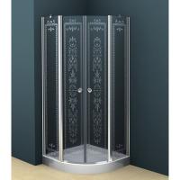 Душевой уголок Cezares Royal Palace ROYAL PALACE-A-R-2-90-CP-Cr 90x90 стекло прозрачное с матовым узором/хром